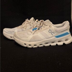 On Running Women's Sneakers in White and Blue